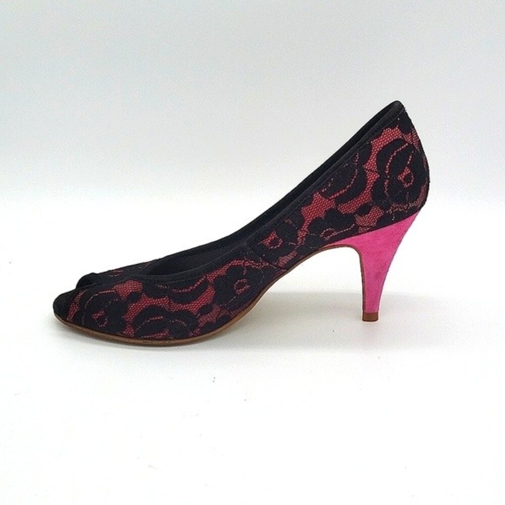 Aldo Lace Open Toe Pumps Sz 7.5